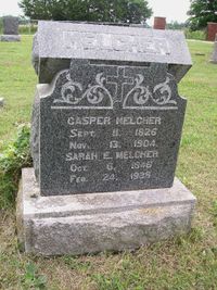 Casper Melcher, geboren am 11.02.1826 in Sch&ouml;nholthausen und gestorben am 13.11.1904 in Jerico Springs